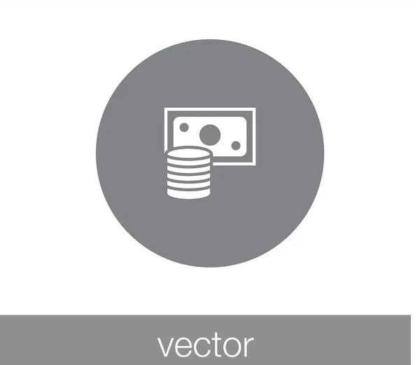 Ícone de sinal de dinheiro — Vetor de Stock