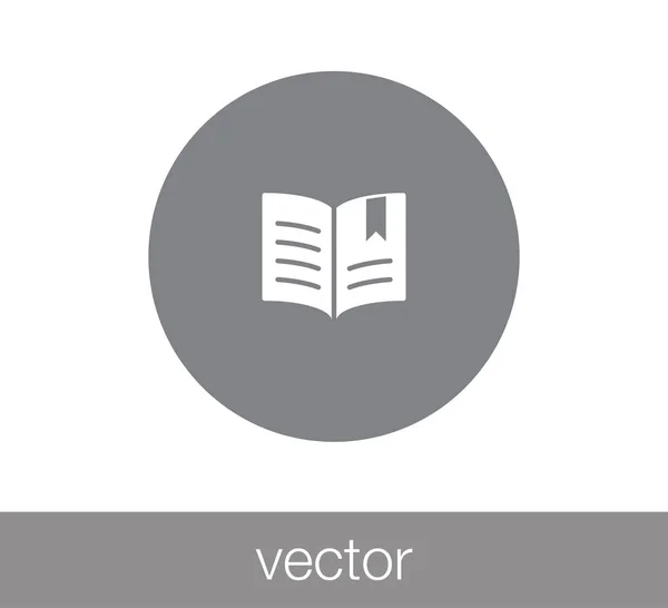 Icono del libro ilustración . — Vector de stock