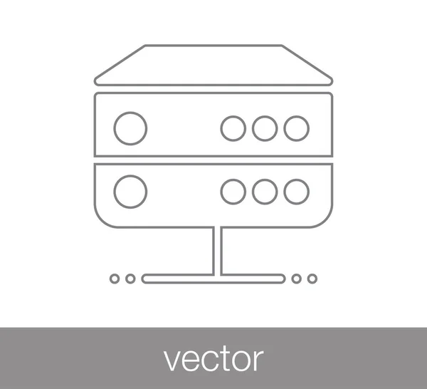 Server web icon — Stock Vector