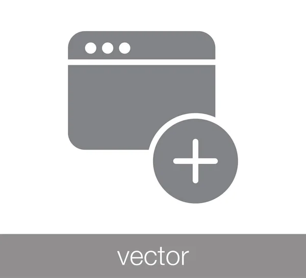 Fenster-Symbol. Programmiersymbol — Stockvektor