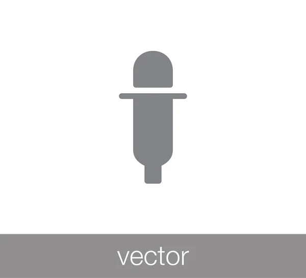 Lapos ikonra szemcseppentő — Stock Vector