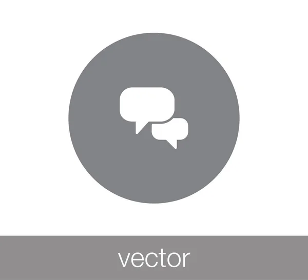 Chat Comentario icono . — Vector de stock