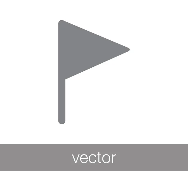 Zászló ikonra. Start koncepció ikonra. — Stock Vector