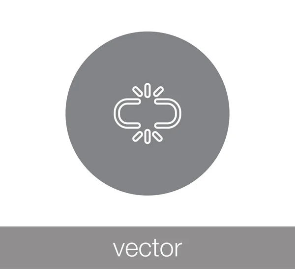 Enlace icono web . — Vector de stock