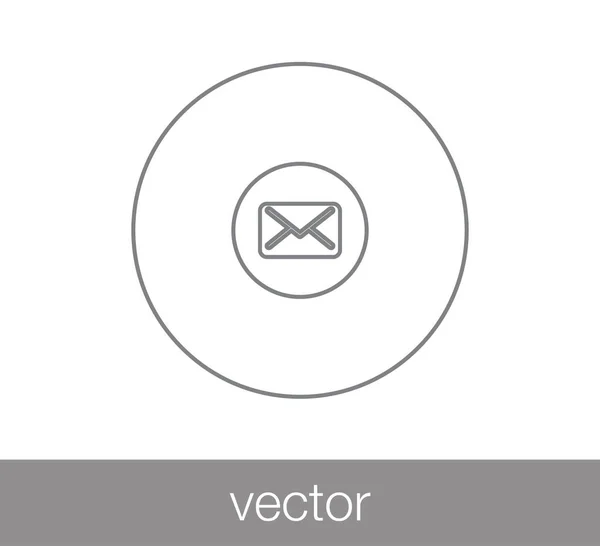 E-Mail einfaches Symbol — Stockvektor