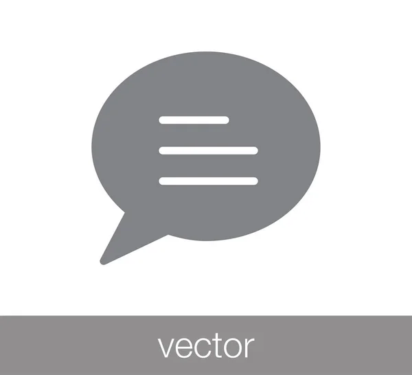 Chat Comentario icono . — Vector de stock