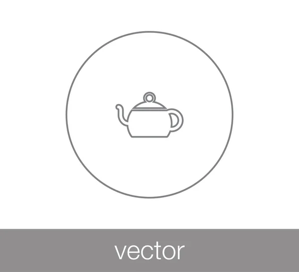 Desain ikon cangkir teh - Stok Vektor