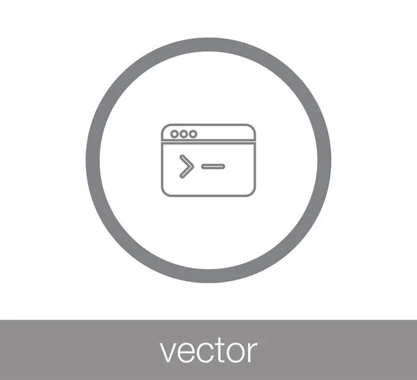 Icono de ventana. Icono de programación — Archivo Imágenes Vectoriales