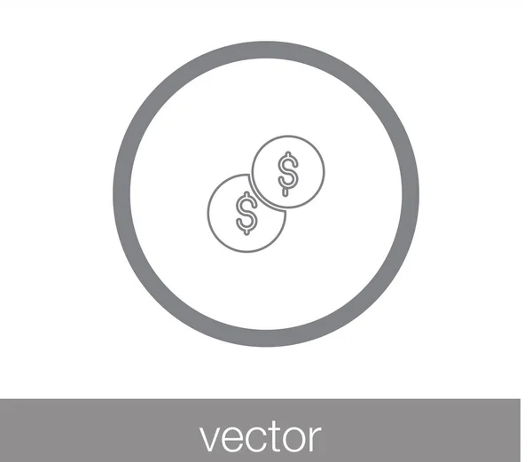 Icono de signo de dinero — Archivo Imágenes Vectoriales