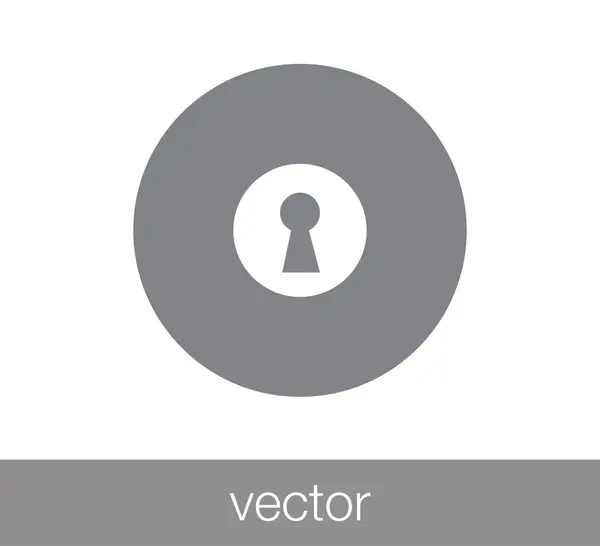 Pictogram van een hangslot web. — Stockvector