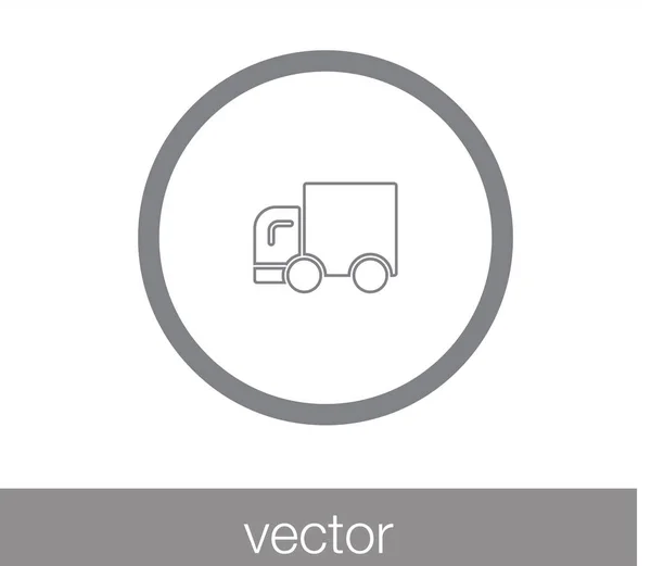 Icona di trasporto camion — Vettoriale Stock