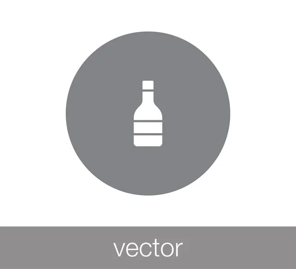 Diseño del icono de la botella — Vector de stock