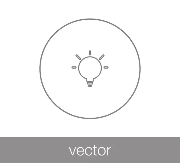 Illustration zum Lampensymbol — Stockvektor