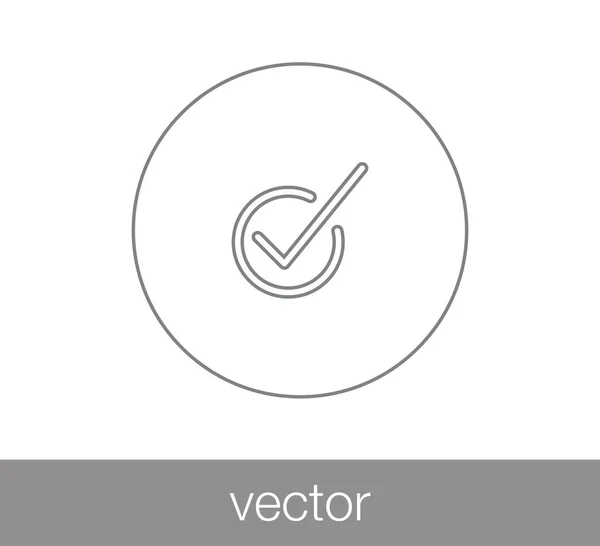 Marca de verificación icono . — Archivo Imágenes Vectoriales