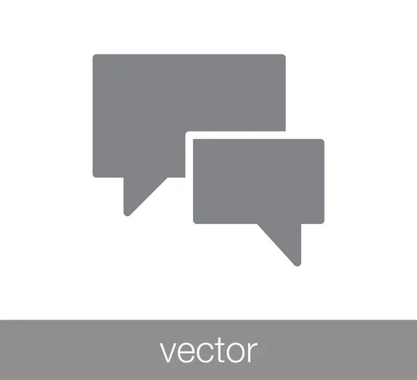 Chat Comentario icono . — Vector de stock