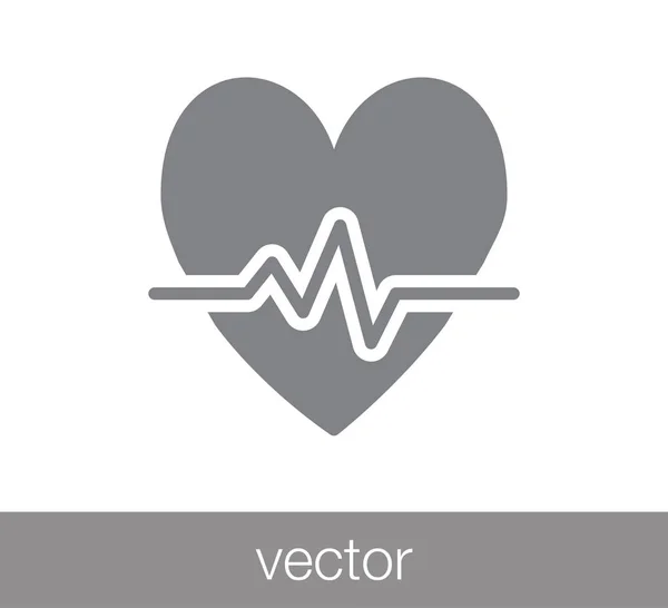 Szív egyszerű ikon — Stock Vector