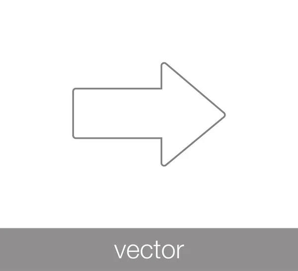 Forward flat icon — Stock Vector