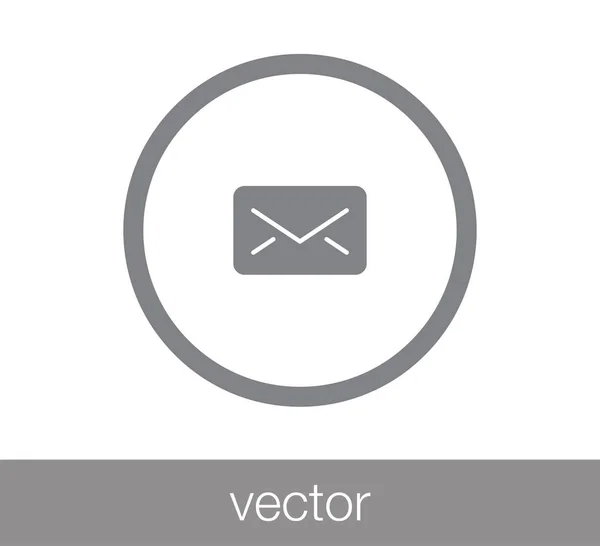 Απλό εικονίδιο ηλεκτρονικού ταχυδρομείου — Διανυσματικό Αρχείο