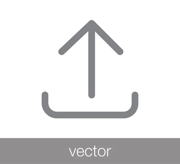 Web pictogram uploaden. — Stockvector