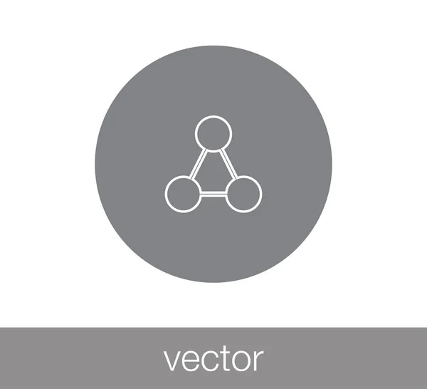 Het pictogram van de hiërarchie. Netwerkpictogram. — Stockvector