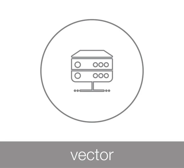 Pictogram van de web server — Stockvector