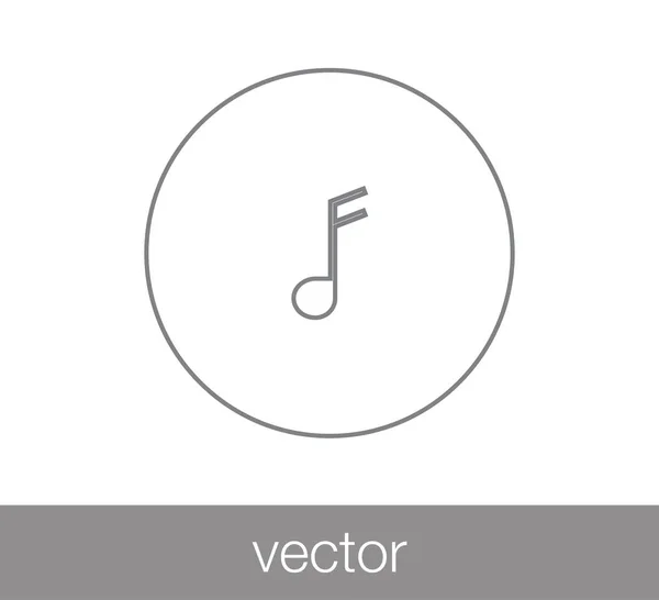 Icono de nota musical. — Vector de stock