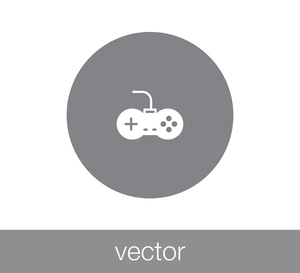 Joystick icono plano — Vector de stock