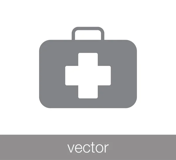 First aid kit icon — Stock Vector