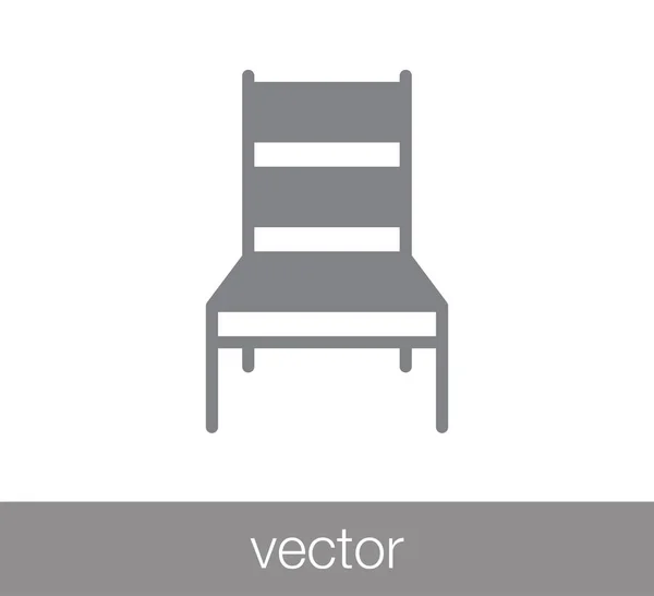 Illustration icône chaise — Image vectorielle