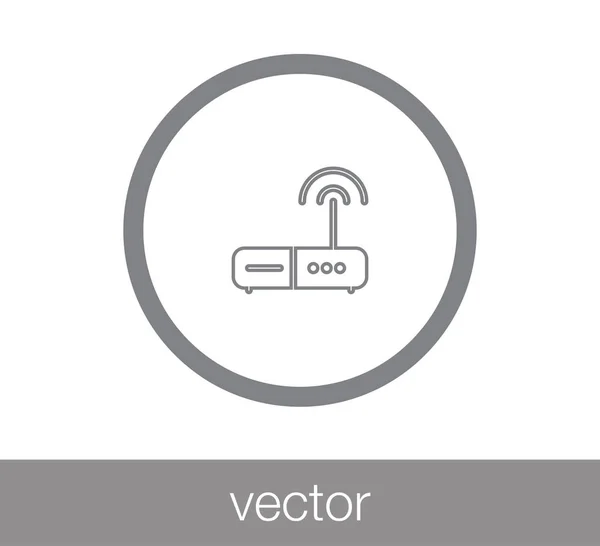 Значок маршрутизатора Wi-Fi — стоковый вектор