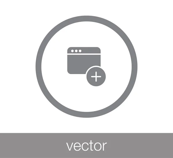 Ablak ikon. Programozás-ikon — Stock Vector
