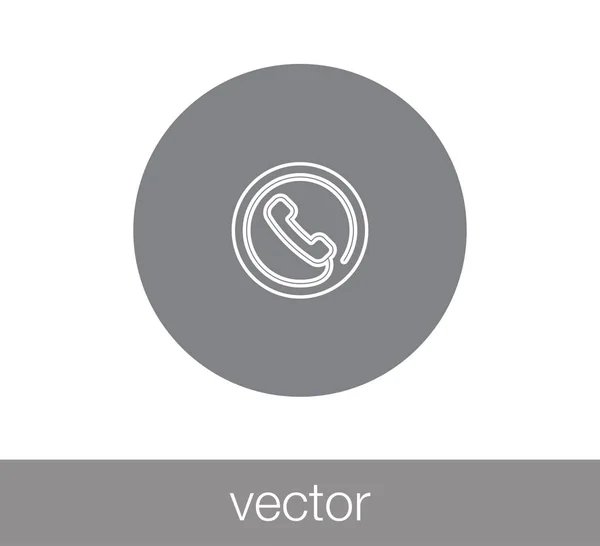 Ícone web telefone . — Vetor de Stock