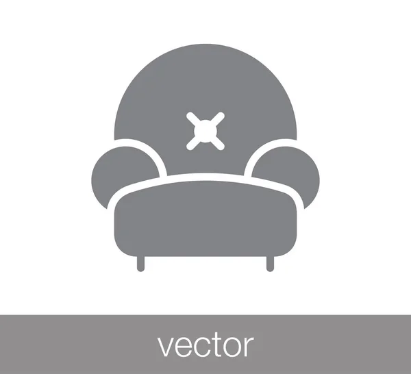 Ícone do sofá ilustração . — Vetor de Stock