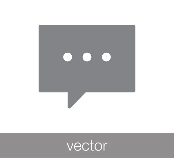 Chat-Kommentar-Symbol. — Stockvektor
