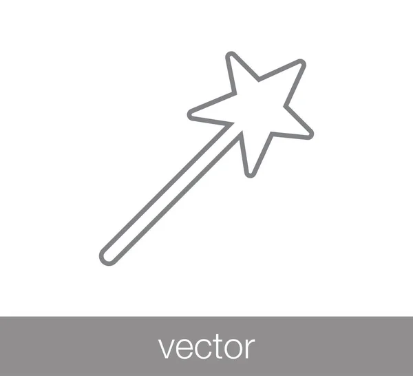 Varita mágica icono de herramienta — Vector de stock