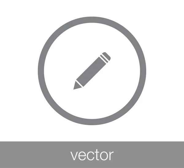 Lápiz icono simple — Vector de stock