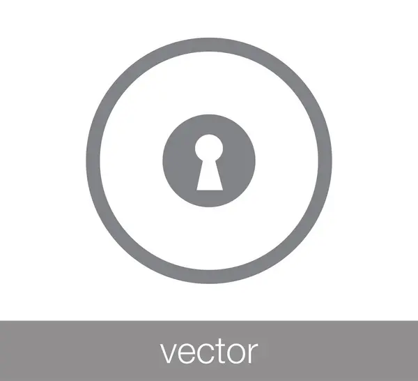 Pictogram van een hangslot web. — Stockvector