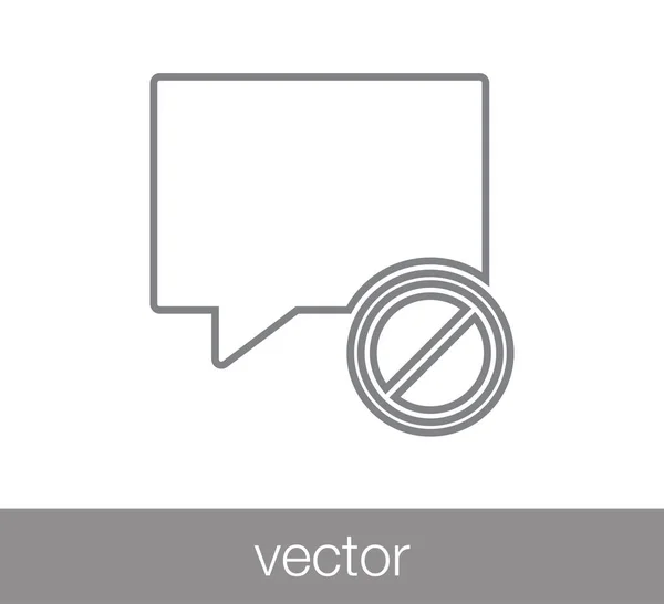 Chat megjegyzés ikonra. — Stock Vector