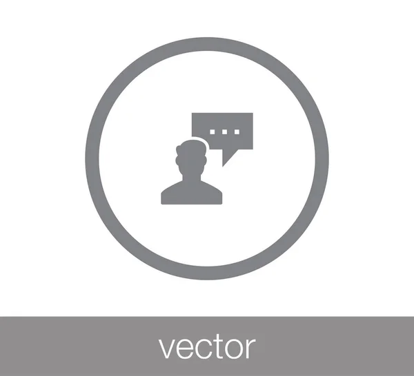 Konverzace ikonu komentáře. — Stockový vektor