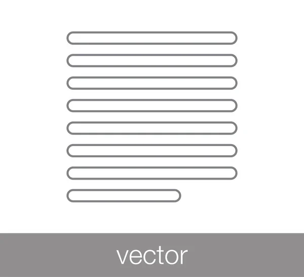 Justifier l'icône de texte . — Image vectorielle
