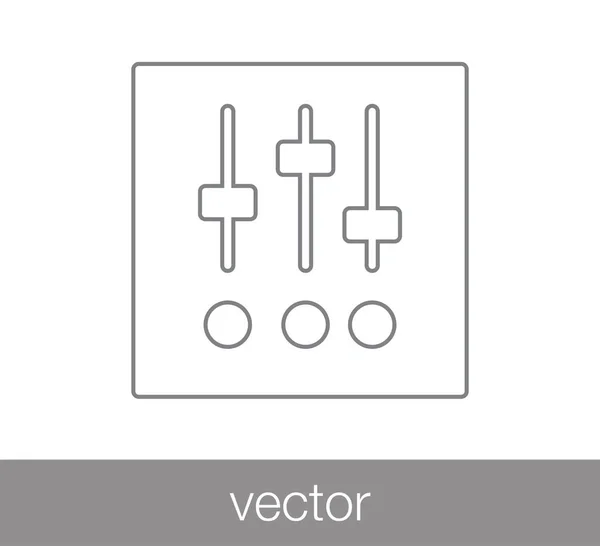Ikona ovládacího panelu. — Stockový vektor