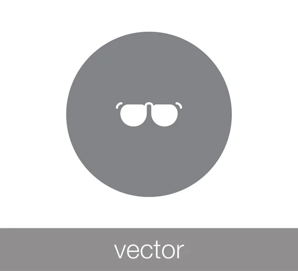 Gafas Icono plano — Vector de stock