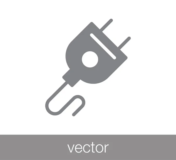 Stecker flaches Symbol — Stockvektor