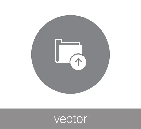 Carpeta icono simple — Vector de stock