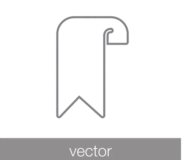 Значок плоской закладки — стоковый вектор