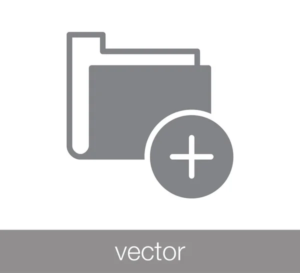 Carpeta icono simple — Archivo Imágenes Vectoriales