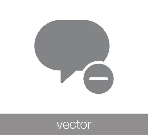 Chat Comentario icono . — Vector de stock