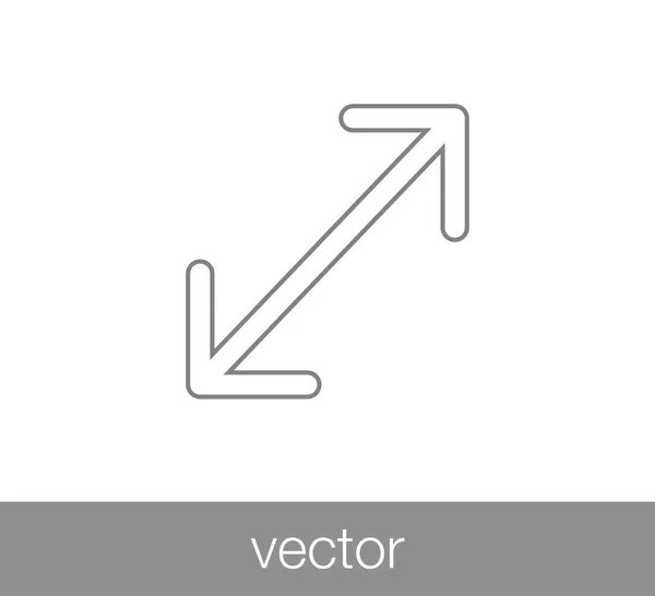 Ícone de ferramenta de escala — Vetor de Stock