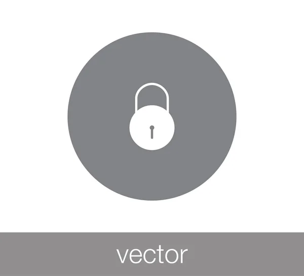 Låssymbolen web. — Stock vektor