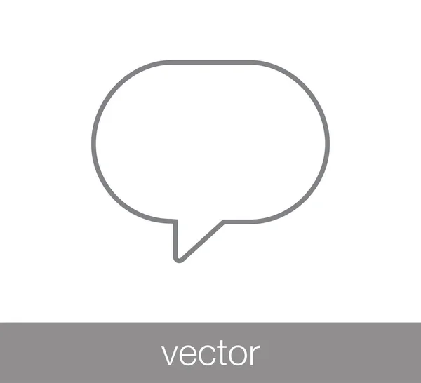 Pictogram van de commentaar van de chat. — Stockvector